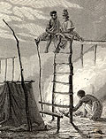 Ngres du bas Sngal se garantissant des moustiques...
Le Tour du Monde, 1861